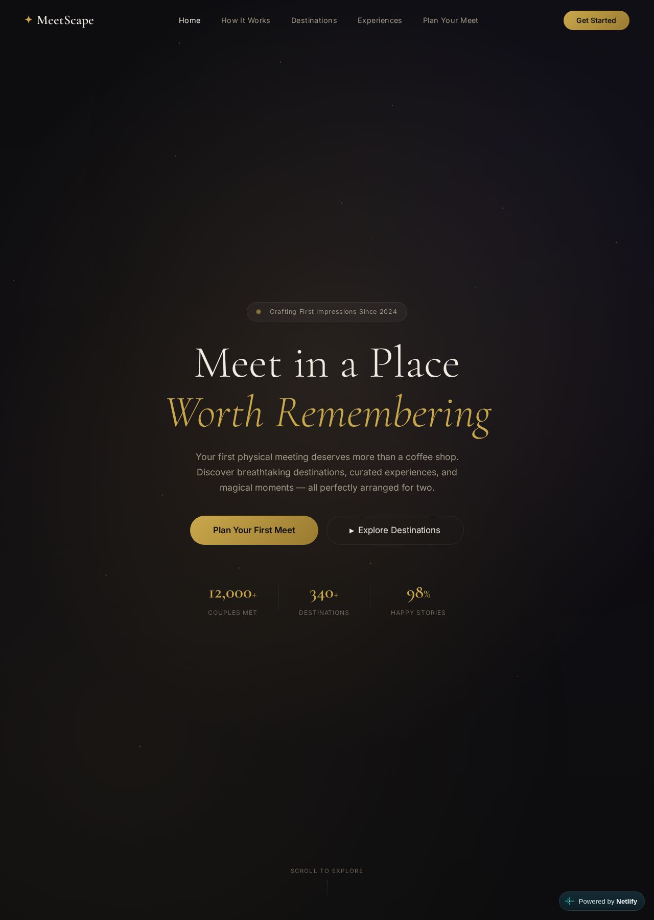 MeetScape — original website or product interface